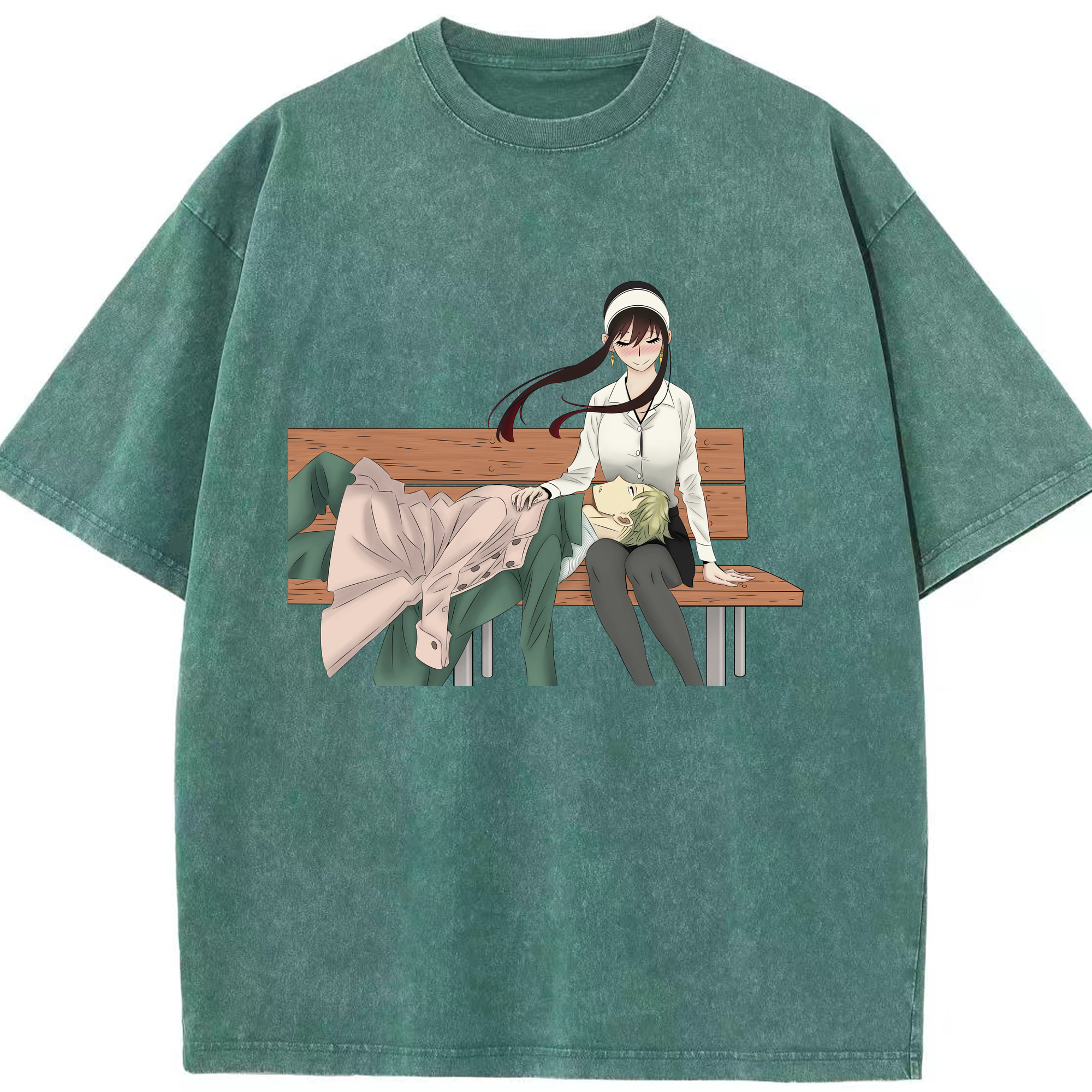 （画像用） SPY×FAMILY间谍家家酒 綿100% ヴィンテージ風 半袖Tシャツ（フロントプリント）